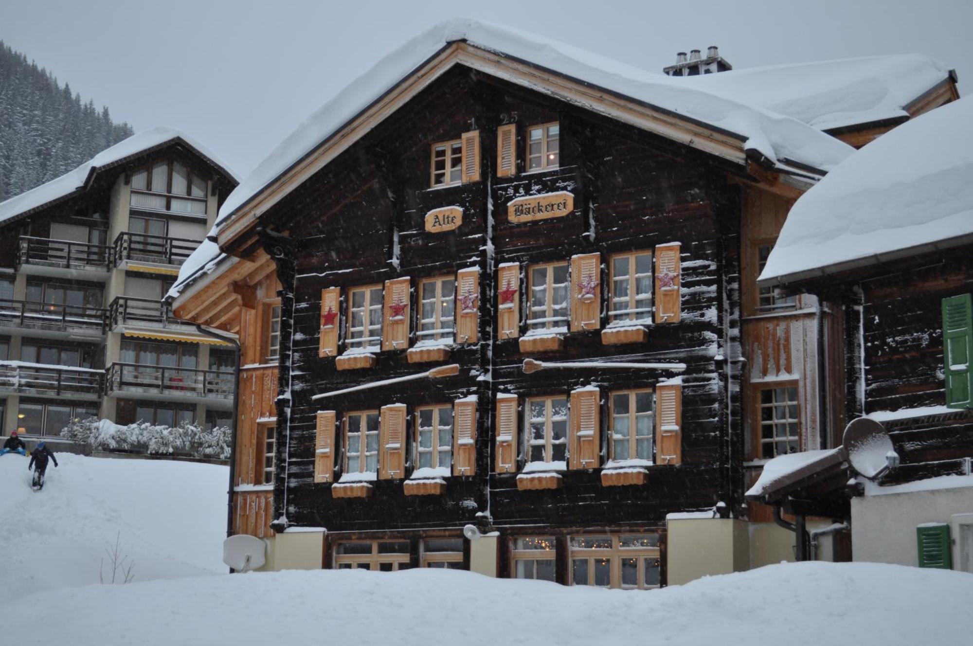 Ferienwohnung Alte Baeckerei Mürren Dış mekan fotoğraf